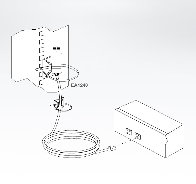 دیاگرام : سنسور دما و رطوبت آتن مدل ATEN EA1240