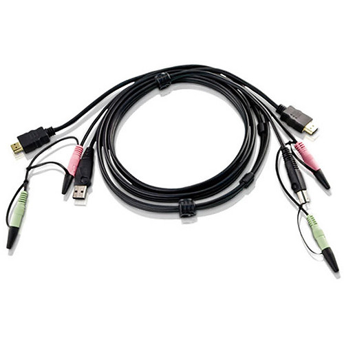 کابل USB HDMI KVM آتن مدل ATEN 2L-7D02UH طول 1.8 متر