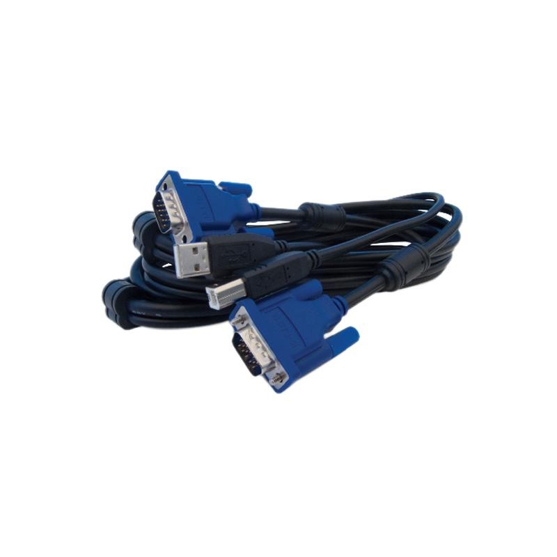 کابل USB KVM 6 فوتی D-Link (DKVM-CU) با سوئیچ D-Link DKVM-4U KVM سازگار است که امکان اشتراک گذاری صفحه کلید USB، ماوس USB و مانیتور را در بین چندین رایانه فراهم می کند. این کابل برای اطمینان از کیفیت بهینه سیگنال و یکپارچگی بین رایانه شخصی و سوئیچ طراحی شده است. کابل‌های DKVM-CU با هسته‌های فریت دو محافظ برای کاهش تداخل الکترومغناطیسی (EMI) و فرکانس رادیویی (RFI) هستند.