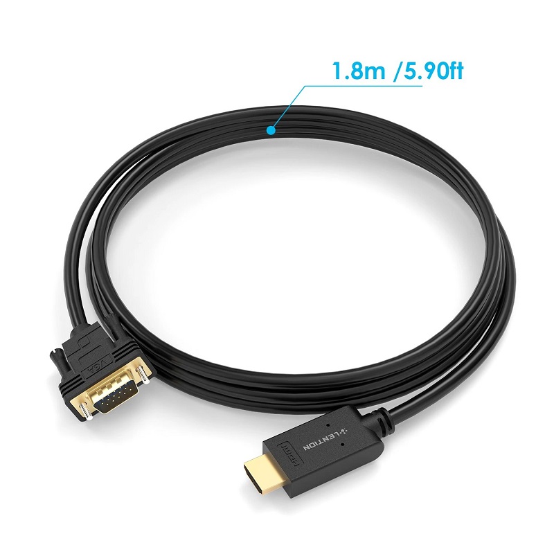 کابل تبدیل HDMI به VGA لنشن CB-HV طول 1.8 متر