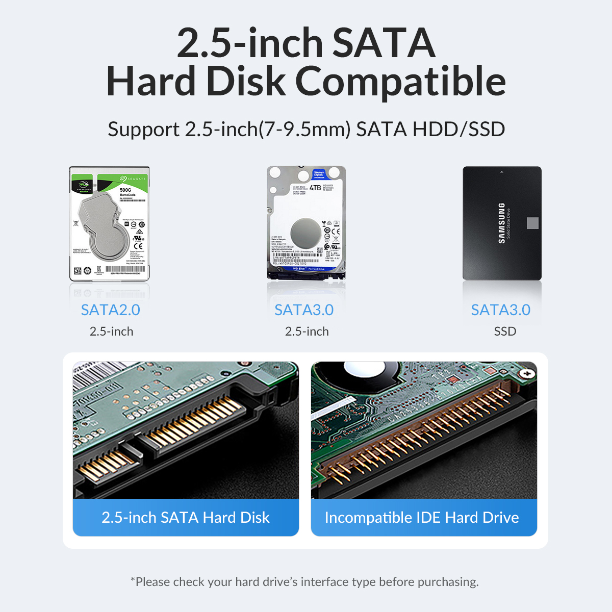 نمونه SSD باکس هارد 2.5 اینچ اوریکو 25PW1C-C3
