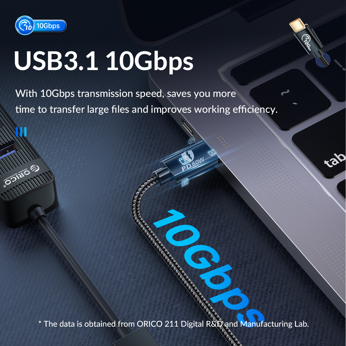 تبدیل USB3.0 به TYPE-C اوریکو CAF31-10