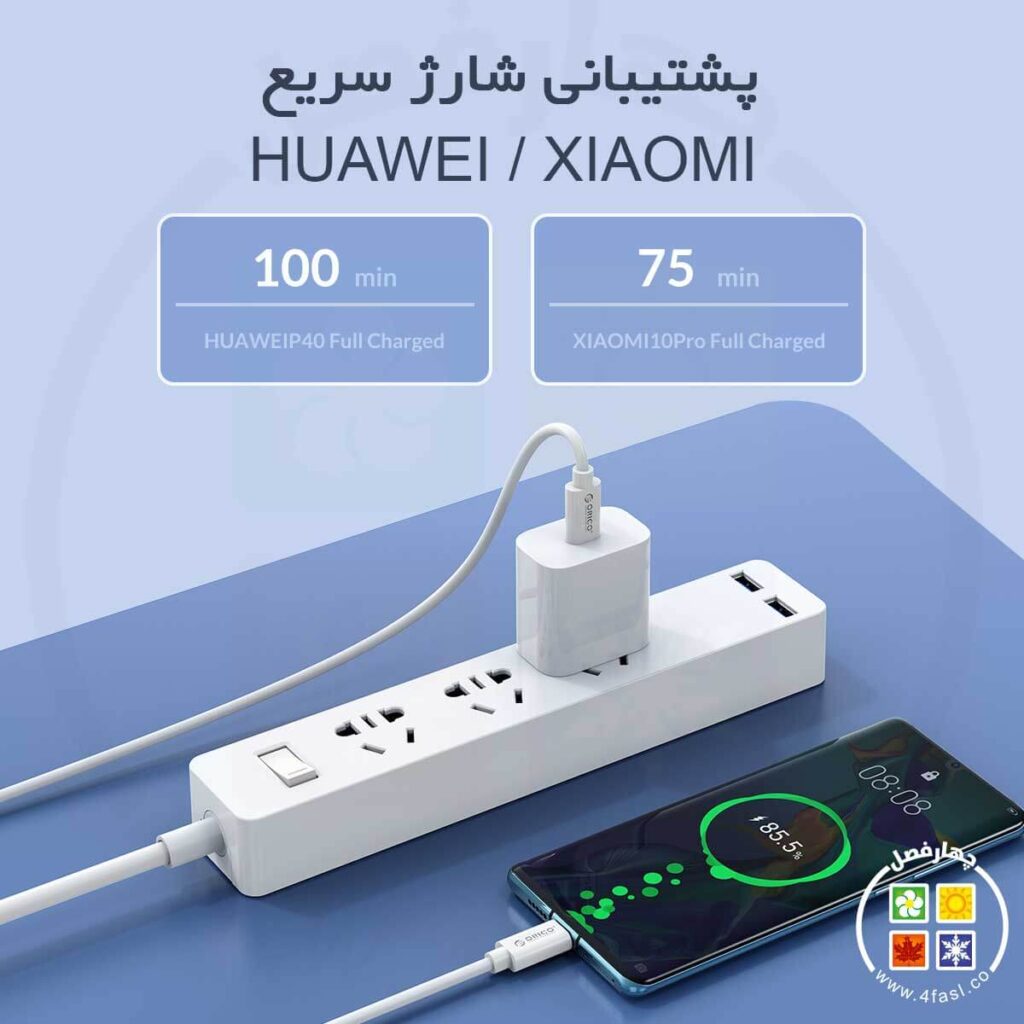 پشتیبانی شارژ سریع HUAWEI/XIAOMI  اطلاعات مربوط به شیایومی و هواوی