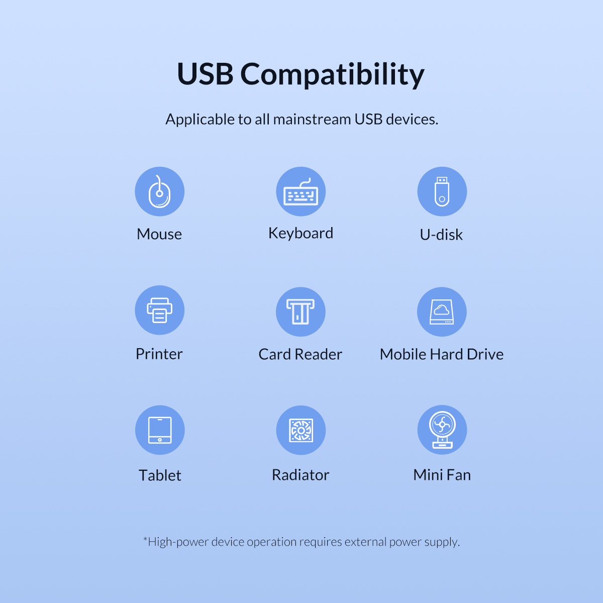 سازگار با دستگاه های UB متنوع