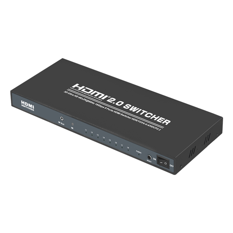 سوئیچ 8 پورت HDMI 2.0v 4K/60Hz تی سی تی مدل TCT TC-HSW-81U
